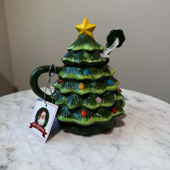 Mr. Christmas Other - Mr. Christmas Christmas Tree Mug with Lid and Stirrer - NWT 2024